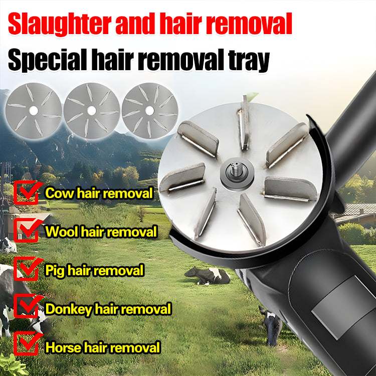 【2/4/6 peças】🐂Facas de aço inoxidável para remoção de pêlos --Faca para remoção de pêlos para porcos, bovinos e ovinos, especial para matadouros🔥