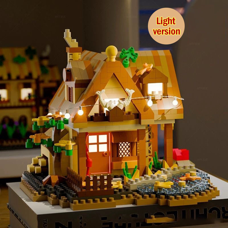 🏠✨ Brinquedo construtivo para crianças – casa na floresta compatível com LEGO!