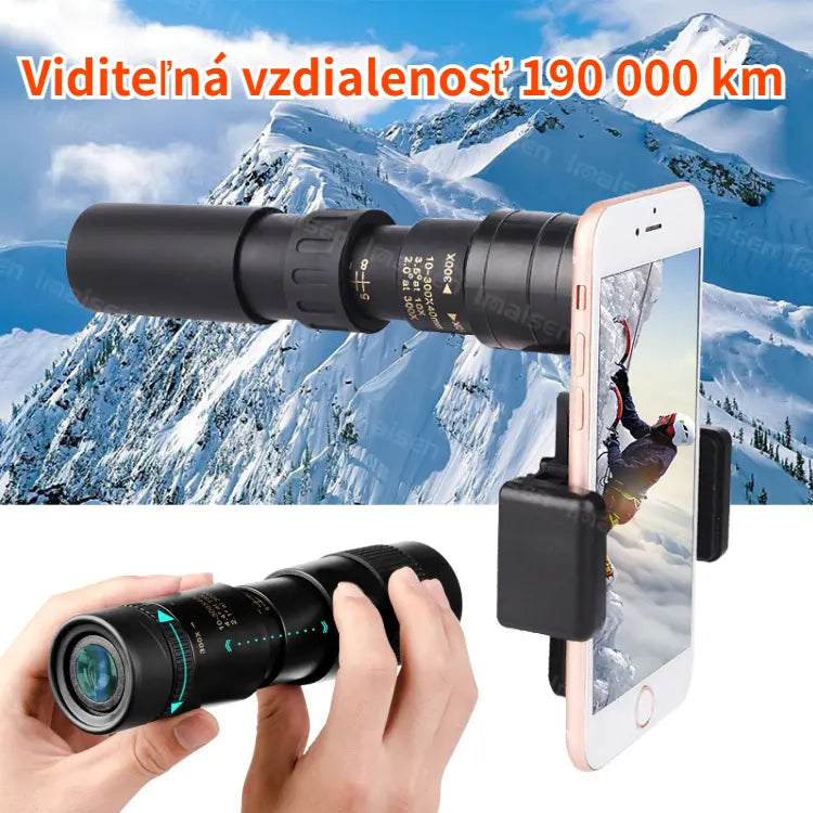 🔥【Set da 6 pezzi】Telescopio monoculare con zoom 10-300x