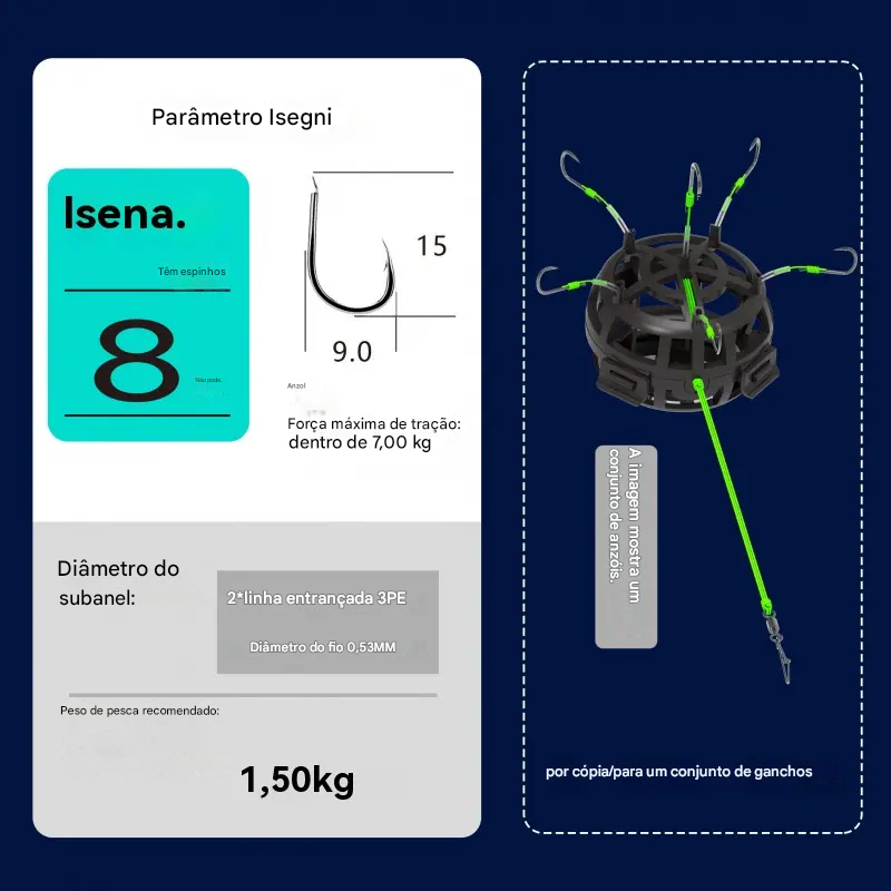 š„š£Nuovo amo da pesca sportiva per esterni con fondo esplosivo inverso