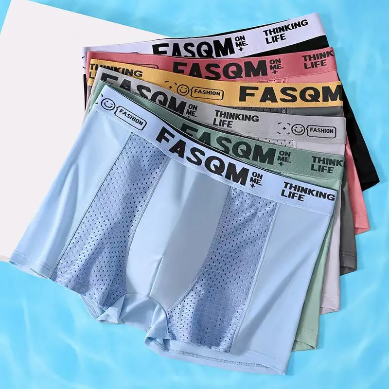 【Secondo set a metà prezzo】Boxer da uomo in mesh traspirante Ice Silk