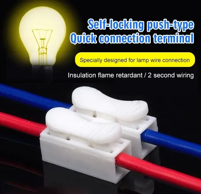 【🔥Acquista 100 e ricevi 100 gratis】Connettori per cavi domestici a spinta Connettore rapido