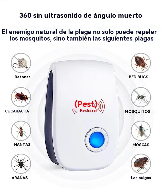 🔥【Acquista 1 e ricevi 1 gratis】Repellente per roditori e repellente fisico ultrasonico silenzioso per insetti e ratti