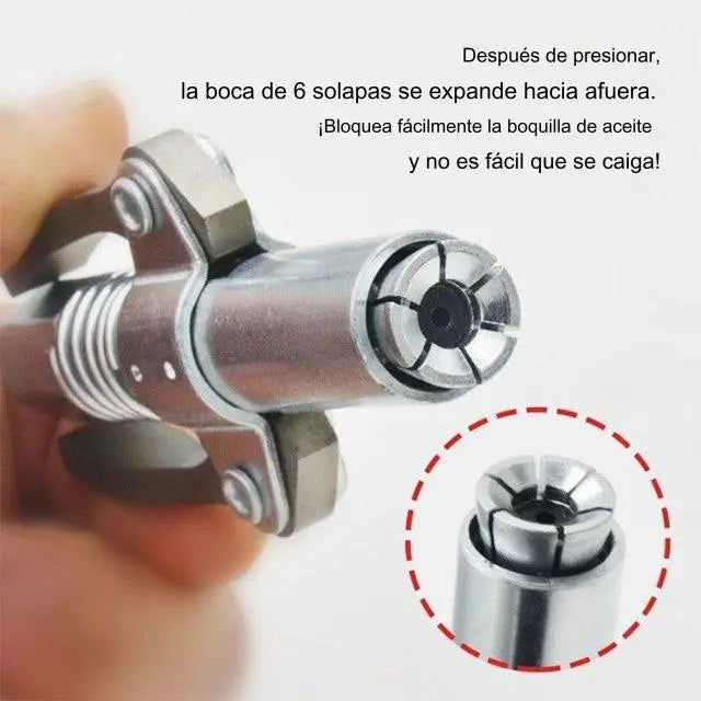 (Bico de lubrificação de cabo duplo + mangueira de 30 cm) Alicate de bloqueio de cabo duplo Alicate de bloqueio Pistola de lubrificação de alta pressão
