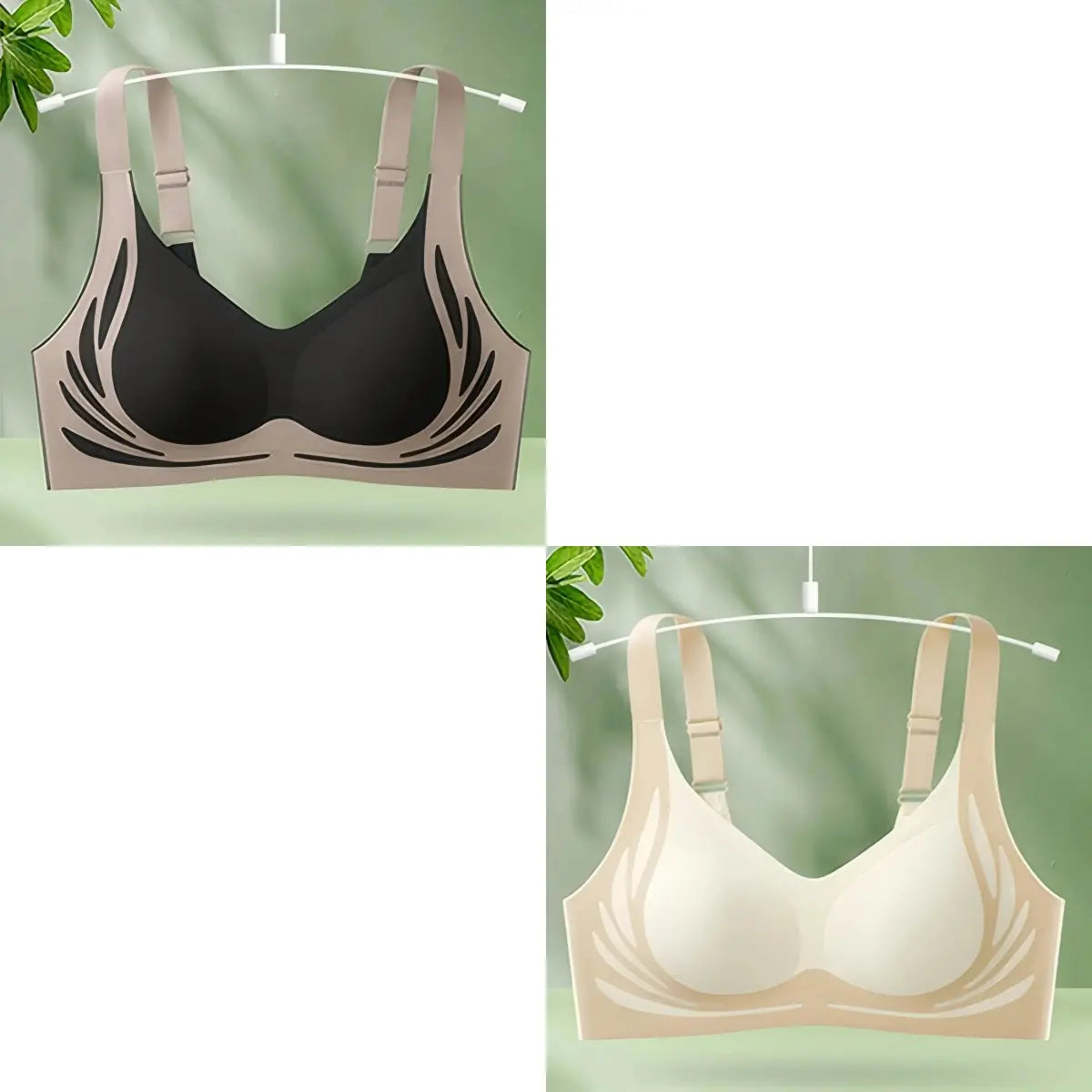 đăConfezione da 4ăReggiseno intero senza ferretto da donnaâ¤ď¸ă40-85 kgă