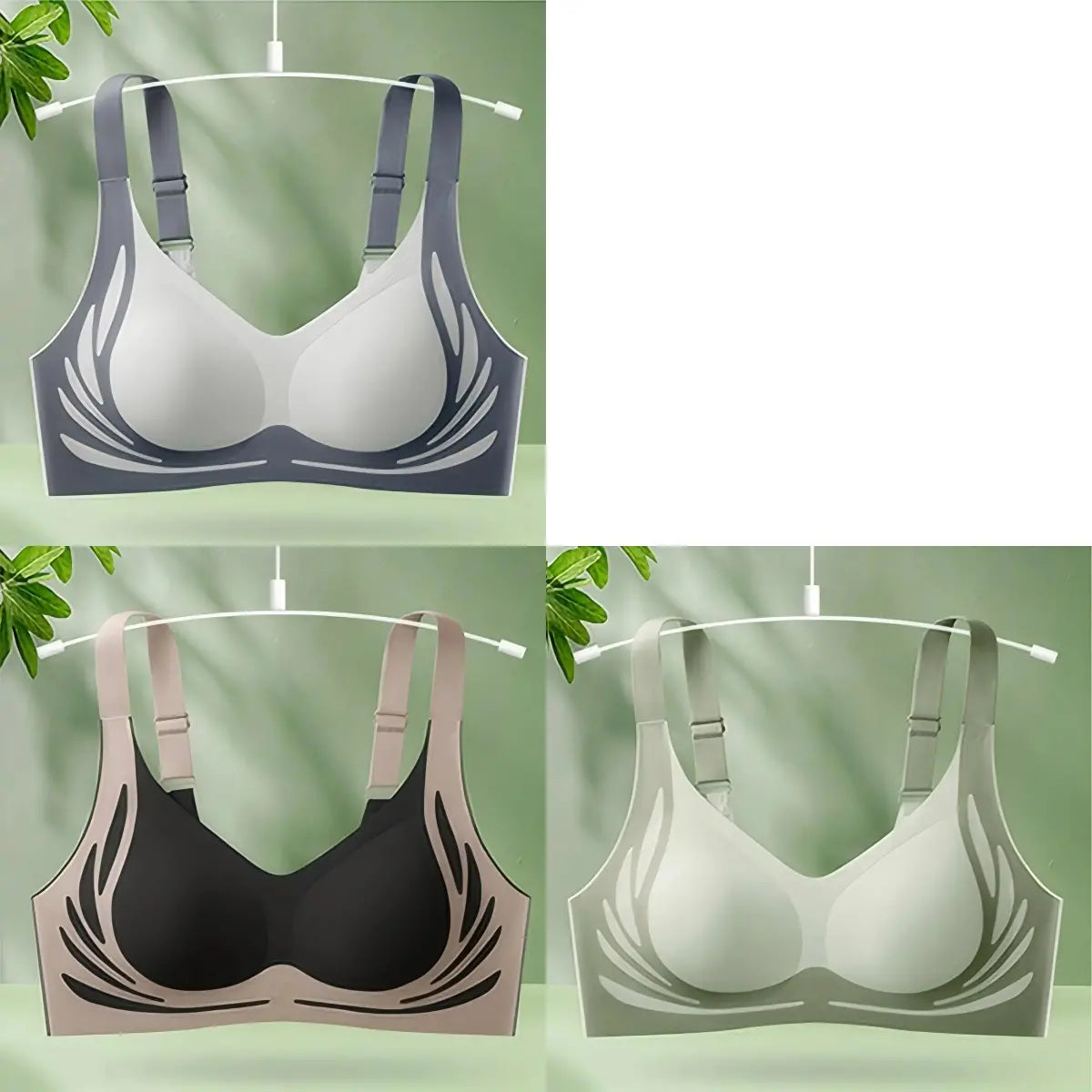 đăConfezione da 4ăReggiseno intero senza ferretto da donnaâ¤ď¸ă40-85 kgă