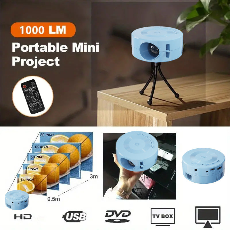 Mini proiettore HD, supporto per telefono cellulare, supporto, televisore integrato e altro.(2-ročná záruka)