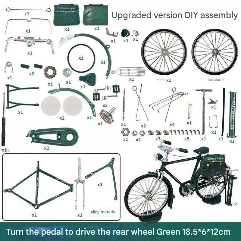 【2 vehicule】 Replica 1:1, îmbinare manuală, model de bicicletă cu 28 de bare