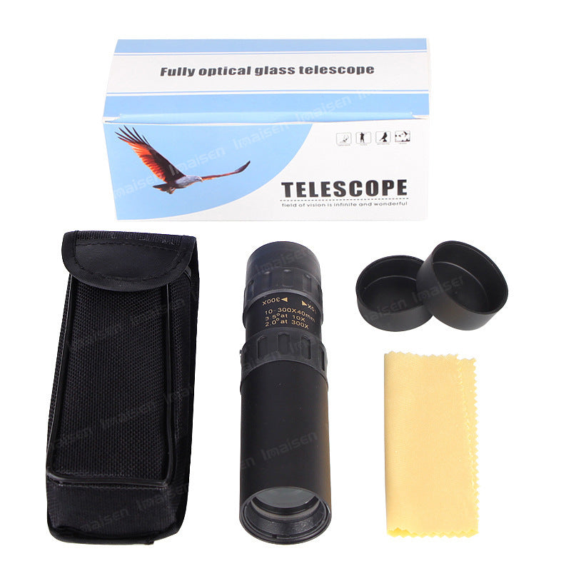 🔥Speciální nabídka🔥Monokulární dalekohled con vysokým rozlišením, zoom 10-300x
