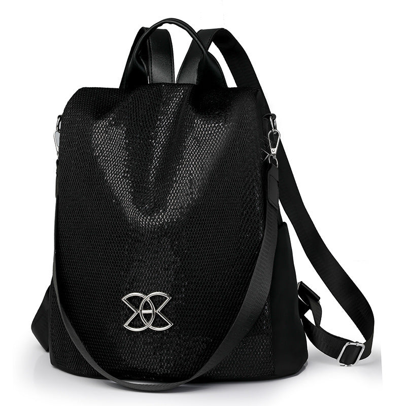 Borsa a tracolla leggera antifurto multifunzionale di grande capacità in tessuto Oxford