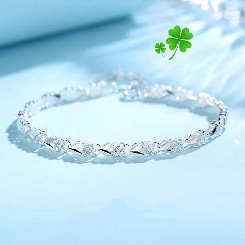 💖Nova e moderna pulseira de prata de lei 925 para mulher🍀