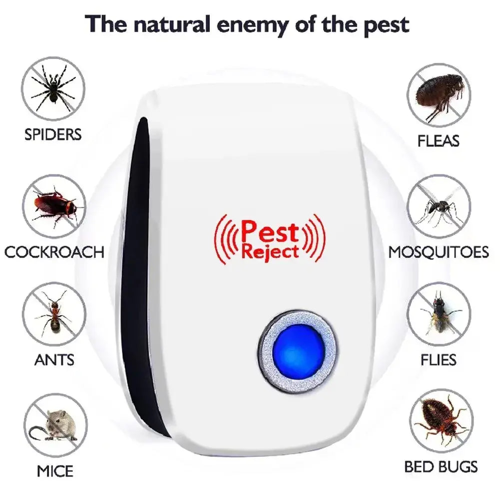🔥【Acquista 1 e ricevi 1 gratis】Repellente per roditori e repellente fisico ultrasonico silenzioso per insetti e ratti