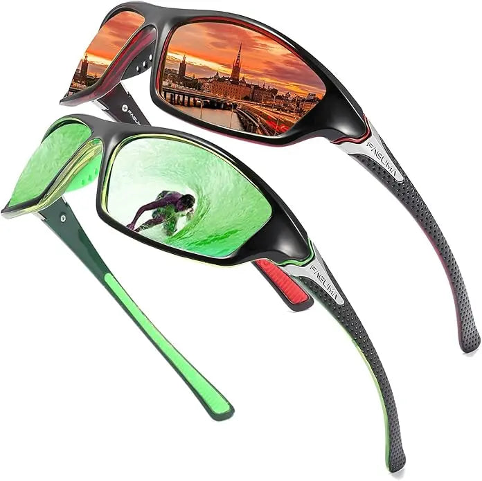 👓【Acquista 1 e ricevi 1 gratis】 Nuovi occhiali da sole polarizzati per la pesca e l'equitazione all'aperto, occhiali da sole protettivi che cambiano colore