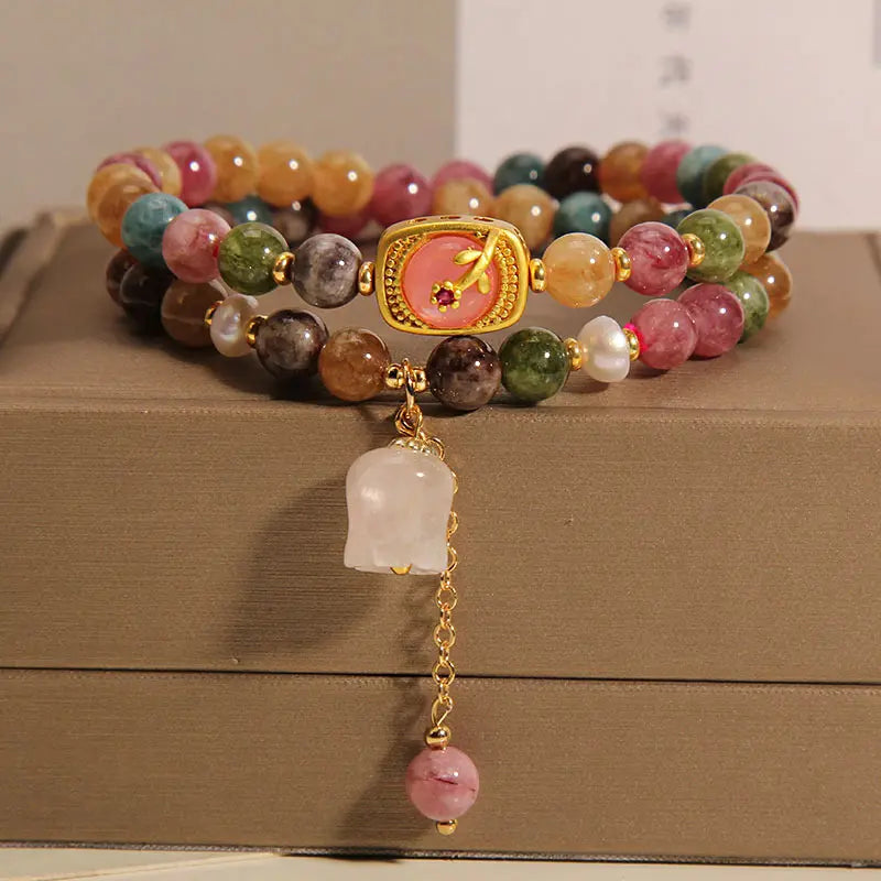 🌸✨Bracciale in tormalina colorata naturale