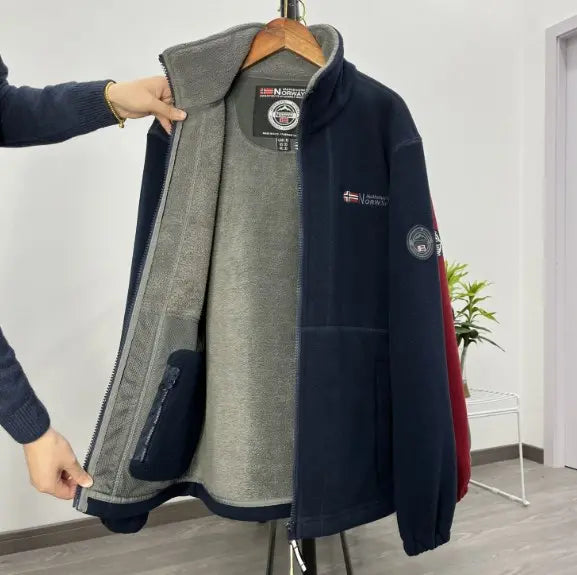 【30% DESCONTO】【XS-3XL】Casaco de lã grossa e veludo para homem, tamanho grande, quente e casual para o outono e inverno