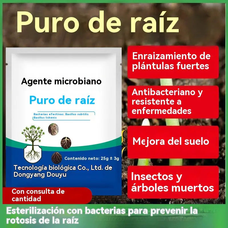 【200 g/500 g】Trattamento biologico per radici marce e terreno impoverito|Agente microbico per prevenire l'appassimento e l'essiccazione delle piante|Adatto a tutte le colture di frutta e verdura|100 g per 60 l di acqua