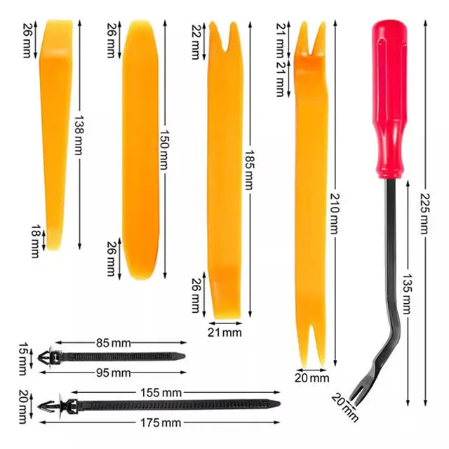 š„š„ć680 peƧas + ferramentas de 6 polegadas + conjunto de quatro peƧas + almofada de esponja + braƧadeira de caboćš§°š ļøConjunto de fivelas de plĆ”stico para parafusos de expansĆ£o automóvel