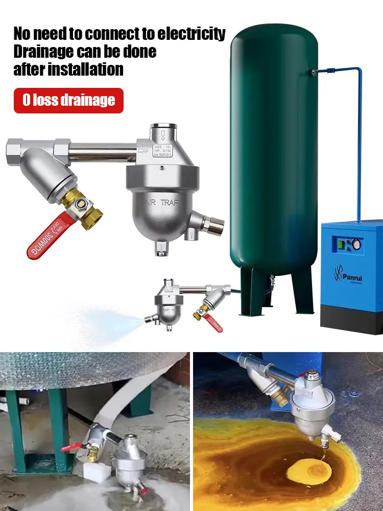 🧰Drenagem automática do depósito de ar e do compressor de ar.
