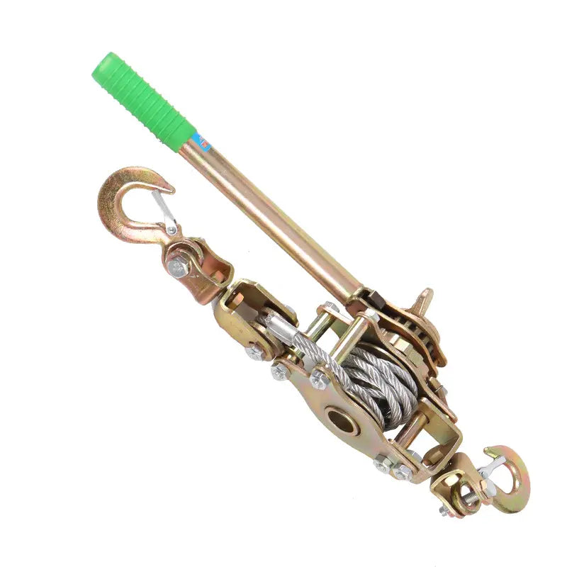 🧰Guincho puxador de cabo de aço de 2 toneladas com 2 ganchos