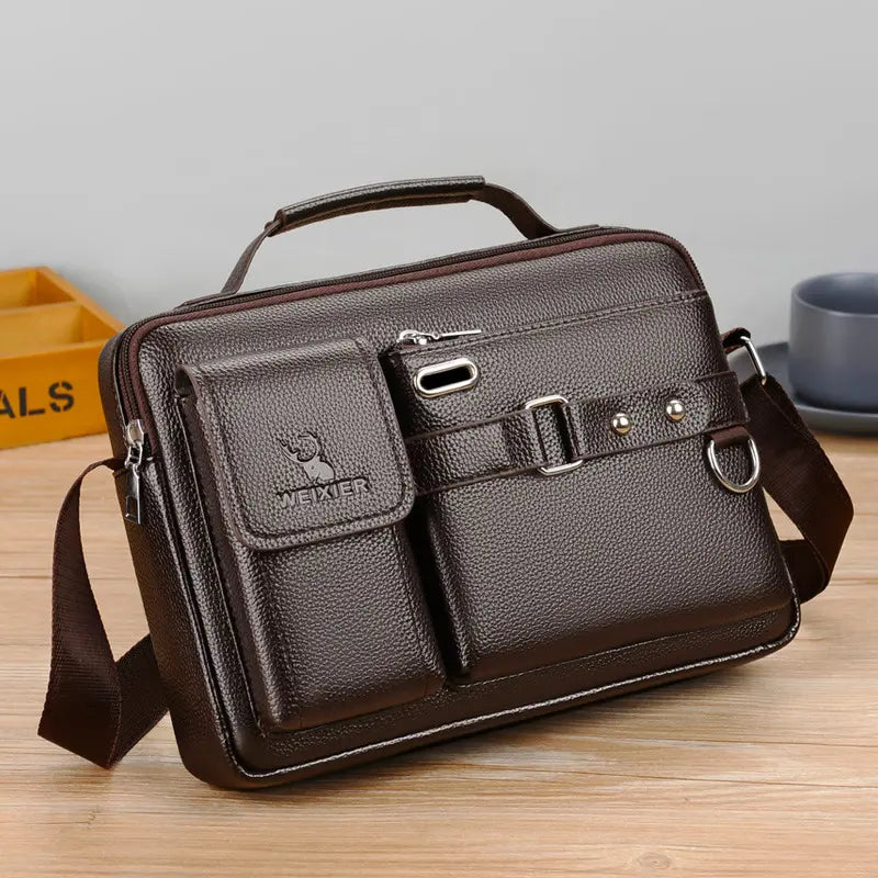 🔥 Borsa da uomo in vera pelle, stile retrò, nuova moda 2025🤵🤵