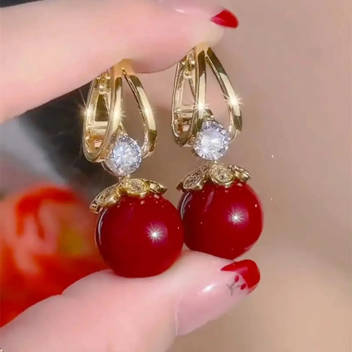 💋【4 paia】2025 nuovi orecchini di perle di lusso francesi in argento