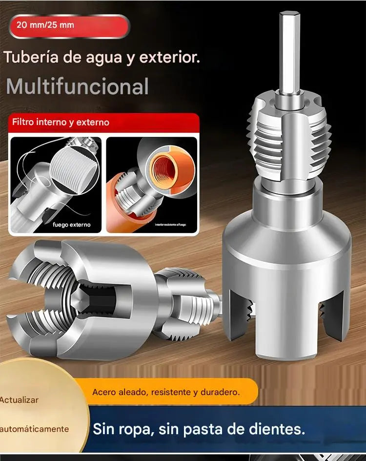 ✔️20mm+25mm🛠️ Novo tipo de broca com abridor de roscas integrado para tubos de água internos e externos (aplicável a PPR, PEPVC)