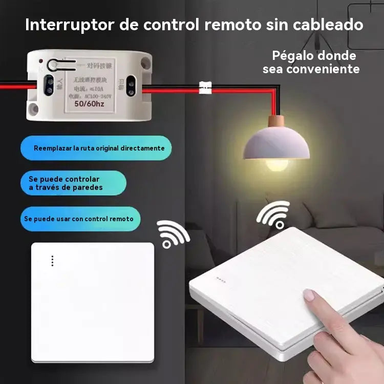 ššInterruptor de controlo remoto sem fiosš„Sem necessidade de cablagem ou instalaçãoš„