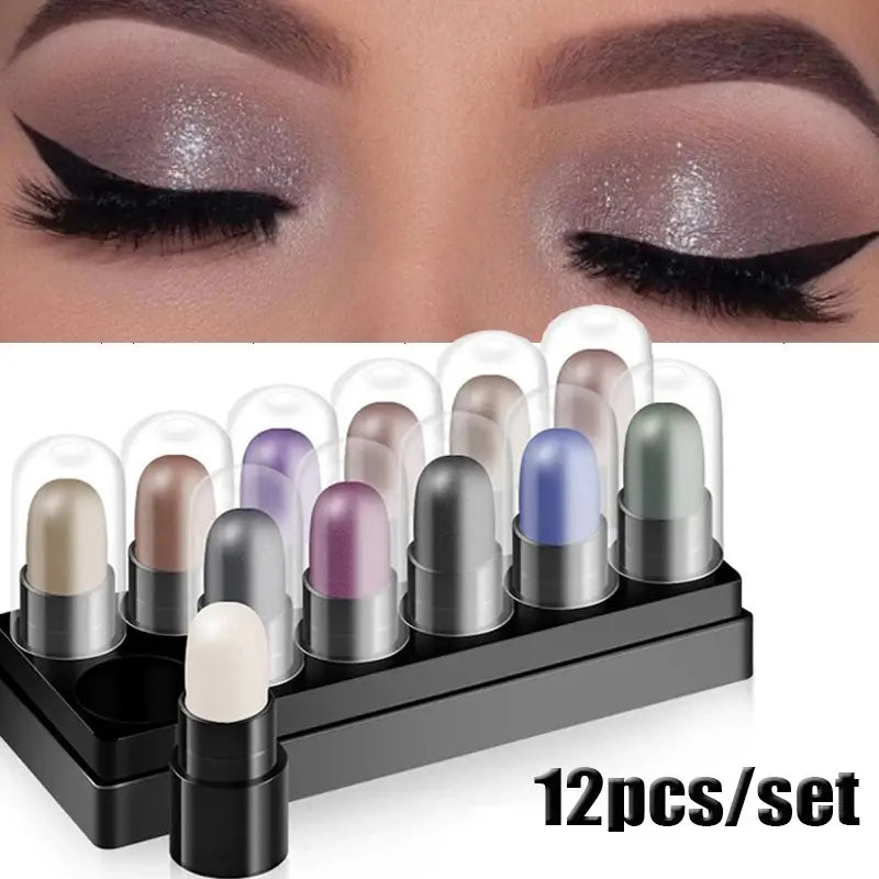 【🏆Artigo mais vendido】✨🌈【12/24/36 cores】Caixa de sombras