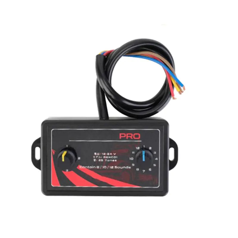 đăUniversal 12V e 24VăCaixa de Controlo de Colunas Multivoz de 25 Vozes