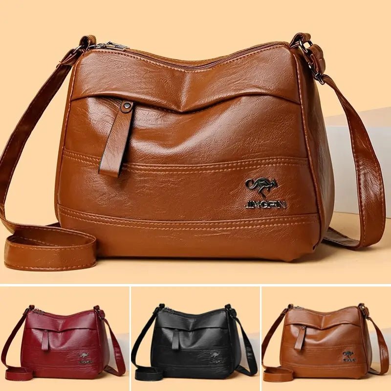 👜Nuova borsa a tracolla multistrato retrò con grande capacità, alla moda e versatile