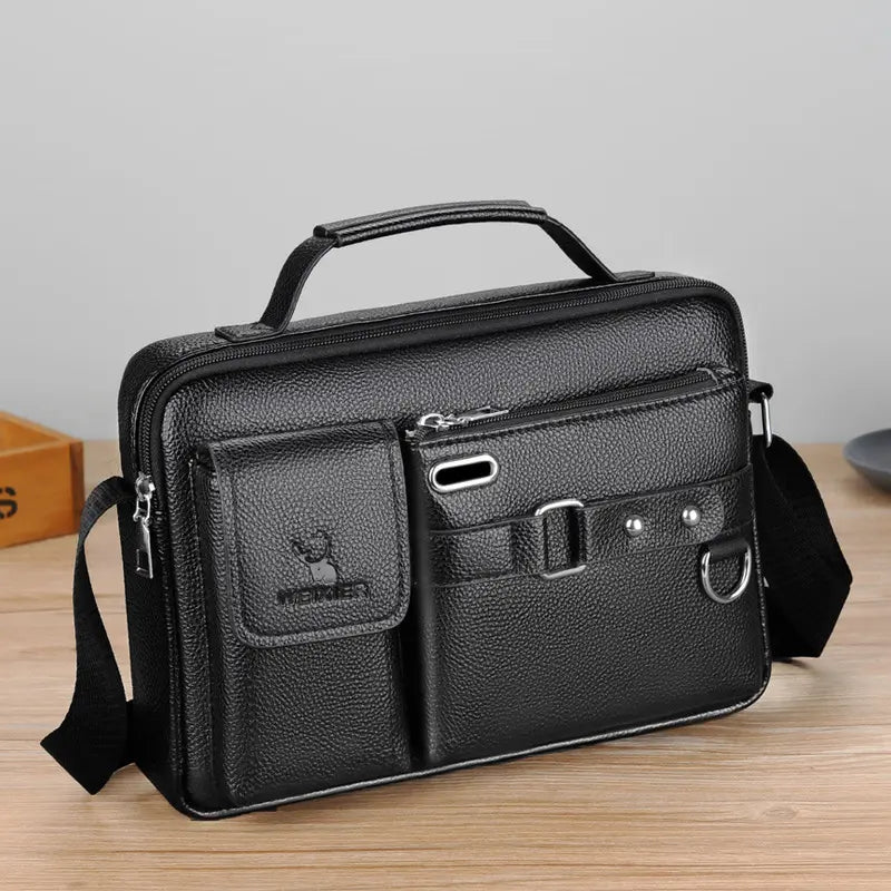 🔥 Borsa da uomo in vera pelle, stile retrò, nuova moda 2025🤵🤵