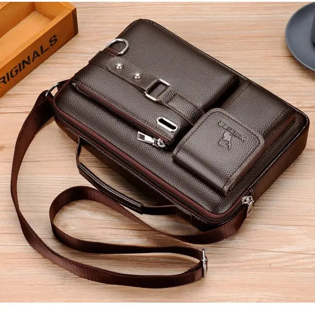 🔥 Borsa da uomo in vera pelle, stile retrò, nuova moda 2025🤵🤵