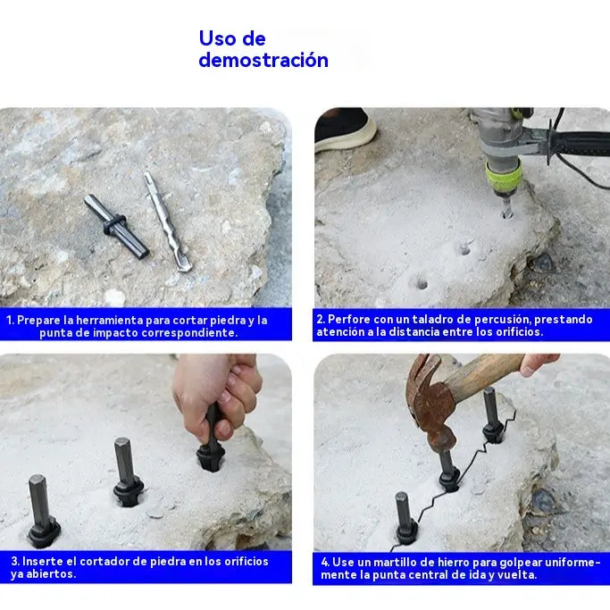 divisor de pedra multifuncional em forma de cunha