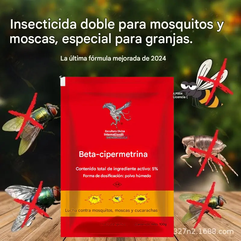 👍【5/10/15/20 bustine】🚫🦟🪳🪰Appositamente progettate per uccidere zanzare e mosche nelle fattorie, una confezione uccide pulci/cavallette/scarafaggi/mosche/moscerini!