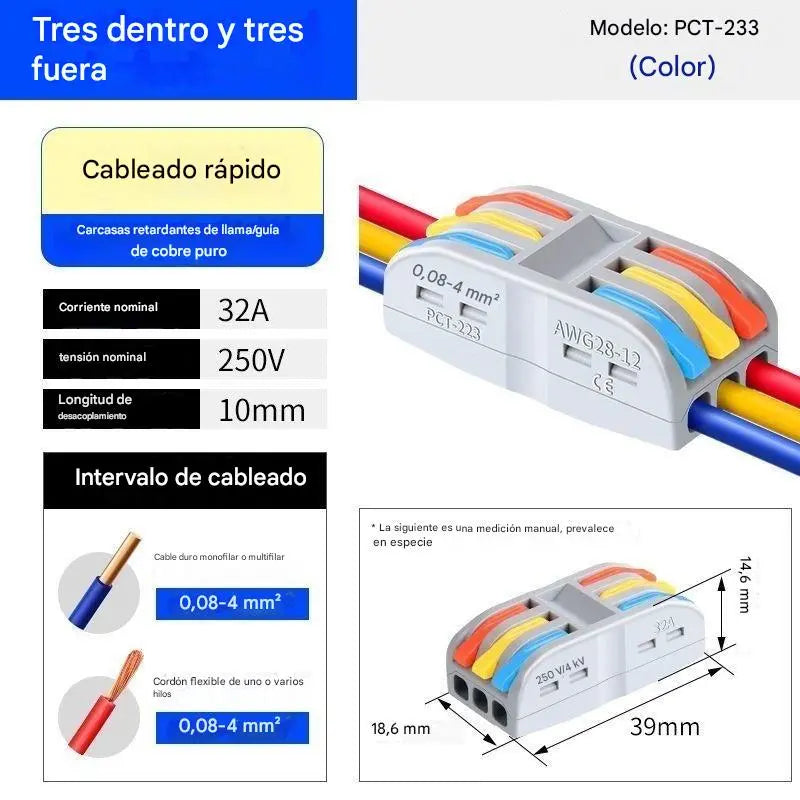 【30/60 pezzi】Connettore per cavi elettrici multifunzionale