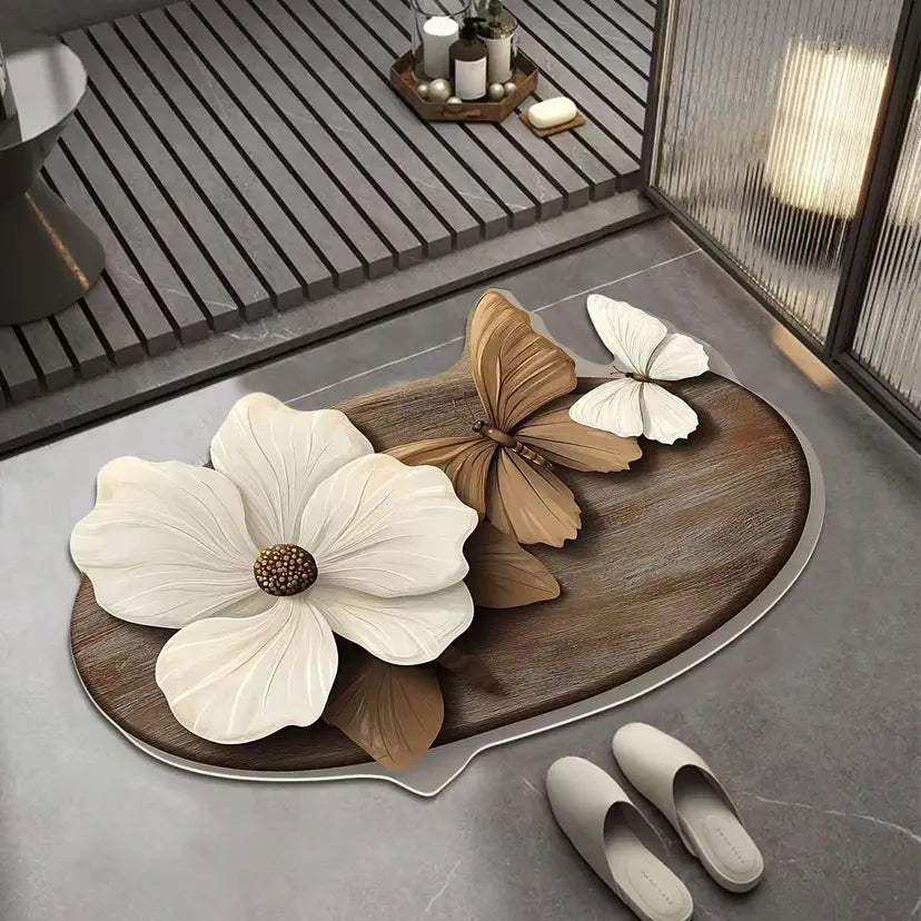 🔥2 pezzi💕Tappetino assorbente e antiscivolo con motivo 3D realistico