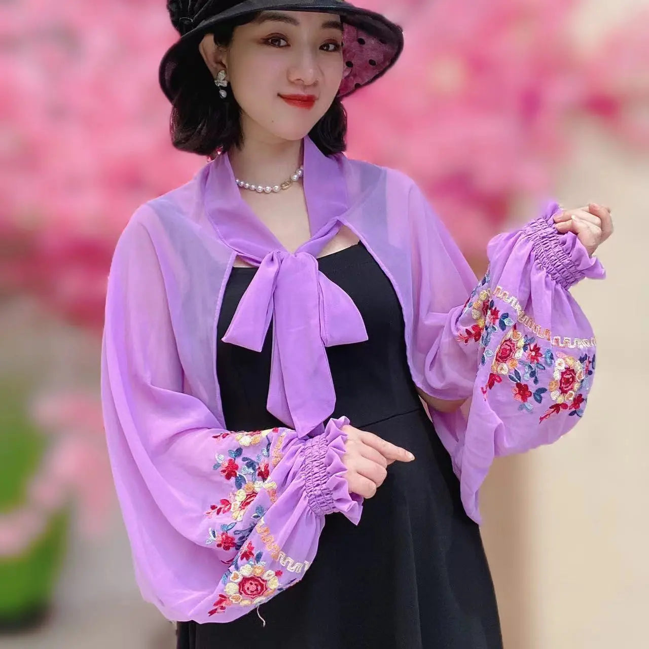 🔥🐰😀 Mantella sottile in chiffon con protezione solare estiva