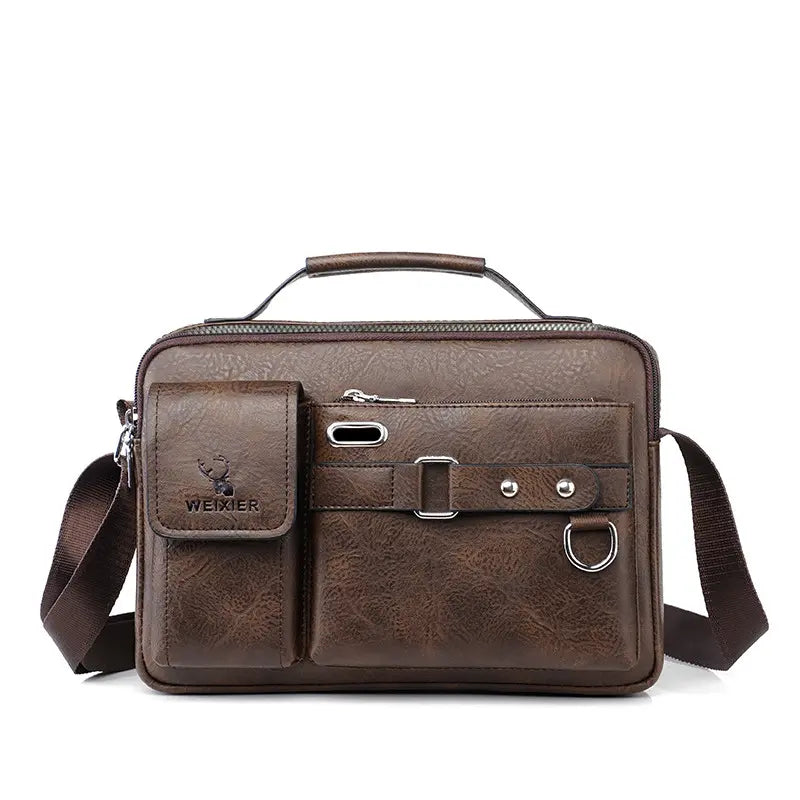 🔥 Borsa da uomo in vera pelle, stile retrò, nuova moda 2025🤵🤵
