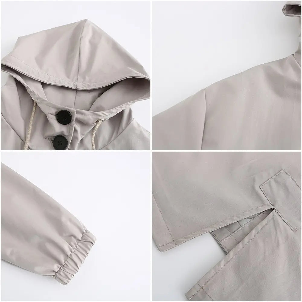 🔥【S-5XL】Novo casaco corta-vento de manga comprida para uso diário feminino