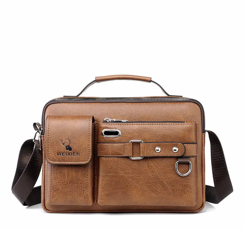🔥 Borsa da uomo in vera pelle, stile retrò, nuova moda 2025🤵🤵
