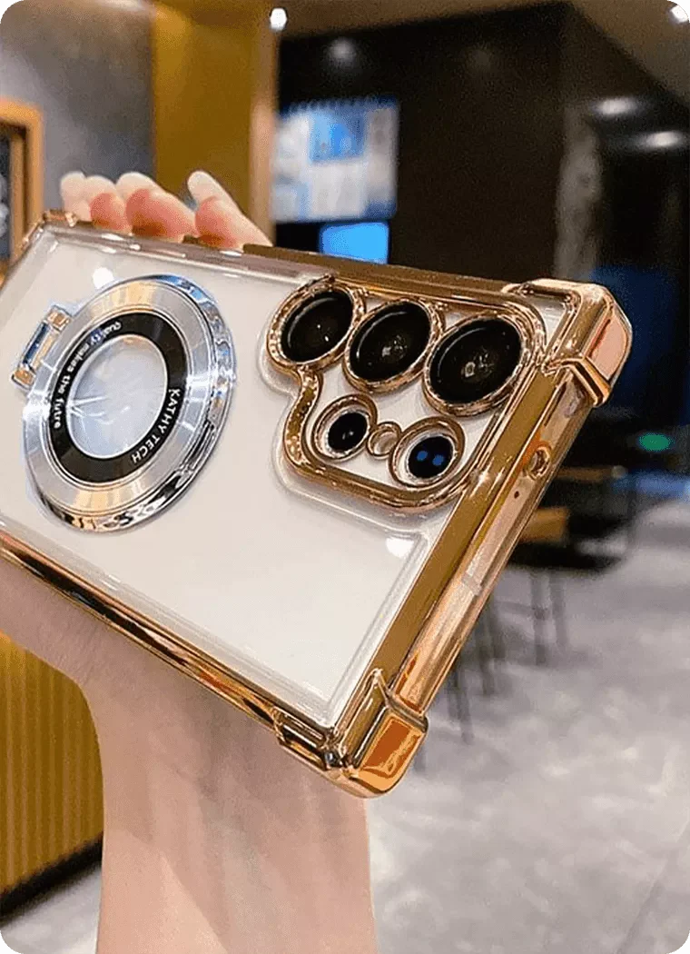 Capa para telemóvel anti-queda com suporte de anel invisível para Samsung【Este é um negócio pequeno, que mal gera lucro. Certifique-se de que está 100% seguro antes de comprar.】