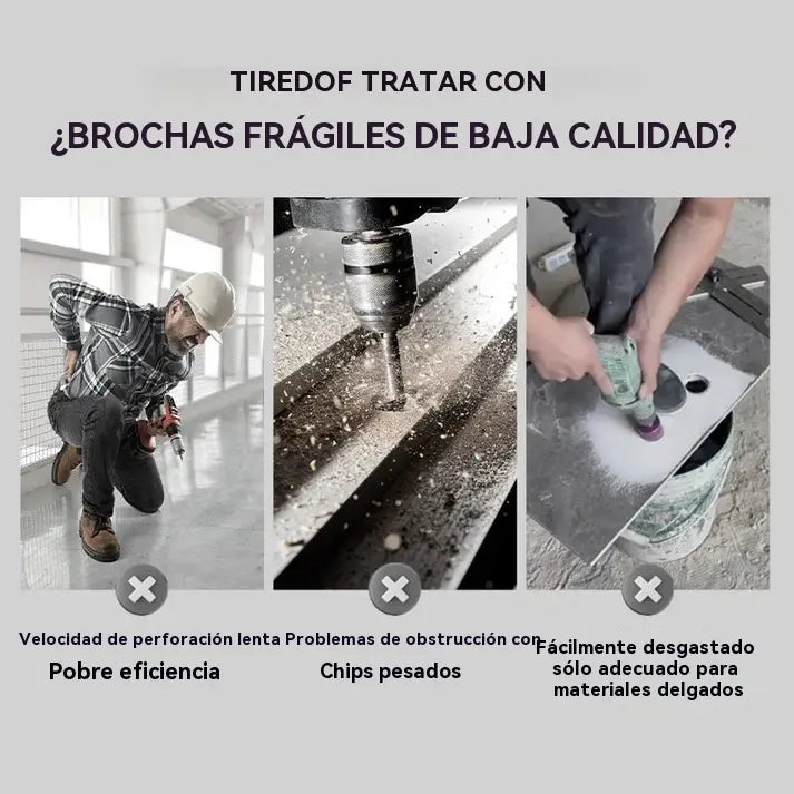 🔥Promoção 2025🔥Conjunto de brocas excêntricas de 4 canais para serviço pesado