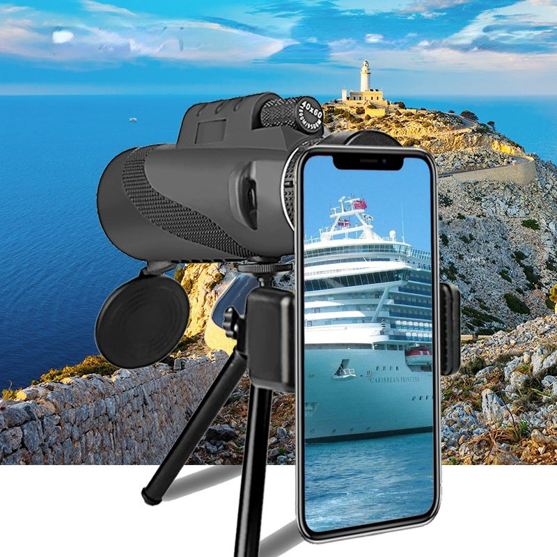 Monokulárny ďalekohľad pre nočné videnie, monokulárny ďalekohľad, ľahko sa prenáša, podporuje fotografovanie mobilným telefónom