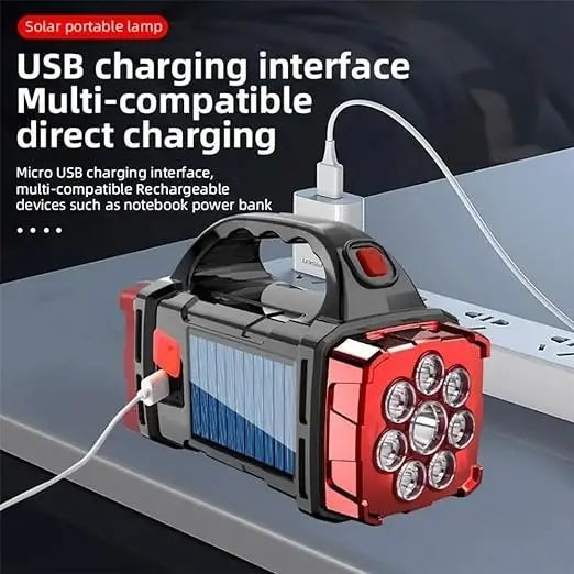 💡💡Luce solare portatile USB tedesca ad alte prestazioni, luce potente