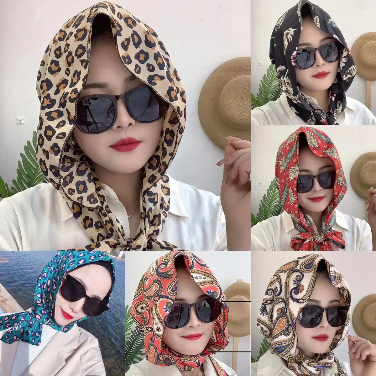 🎁【Acquista 2 e ricevi 2 gratis】Fazzoletto alla moda, sciarpa antivento e con protezione solare alla moda