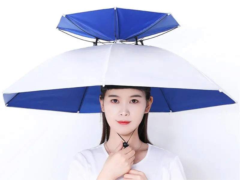 đ€© Cappello ombrello pieghevole con protezione UVăDoppio strato di alta qualitĂ ă