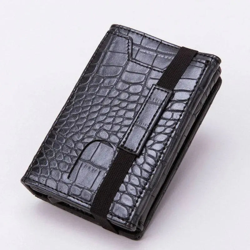 🎁Carteira RFID em pele anti-roubo de grande capacidade.
