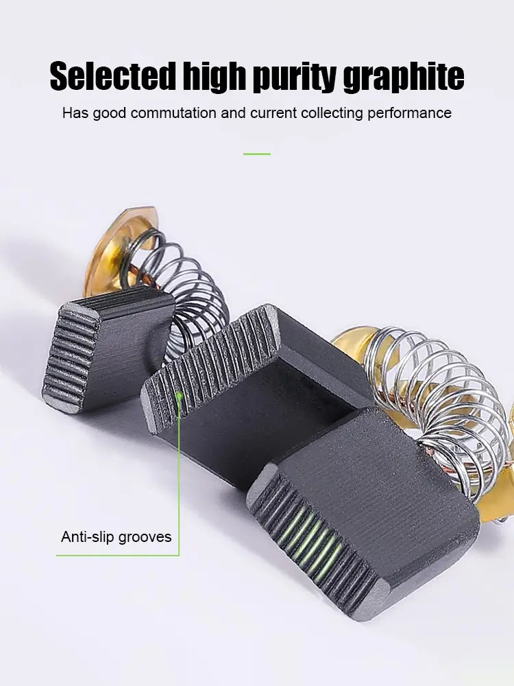 🧰🧰Spazzole di carbone per elettroutensili, smerigliatrici angolari, martelli elettrici, trapani elettrici, macchine da taglio e trapani manuali.