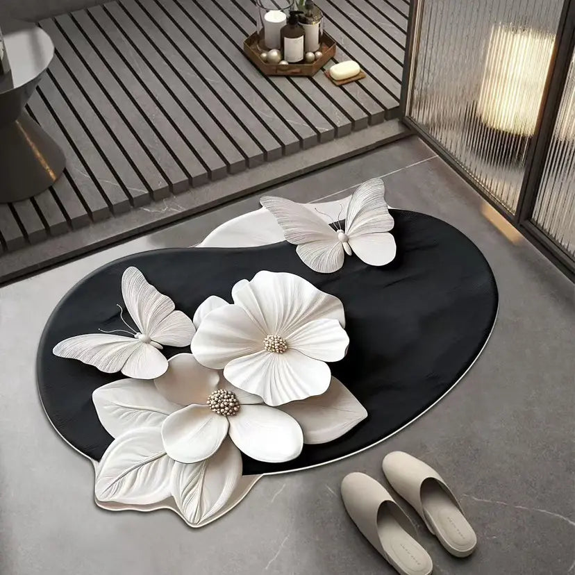 🔥OFFERTA PROFONDA💕【30*40 cm + 40*60 cm】Tappetino assorbente e antiscivolo con motivo 3D realistico