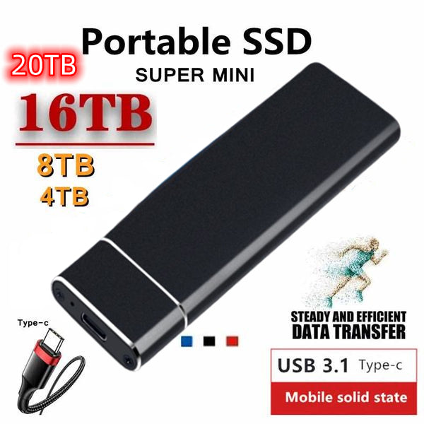 【4T/8T/16T/20T】🔥🔥Nový vysokorýchlostný, veľkokapacitný prenosný mobilný pevný disk
